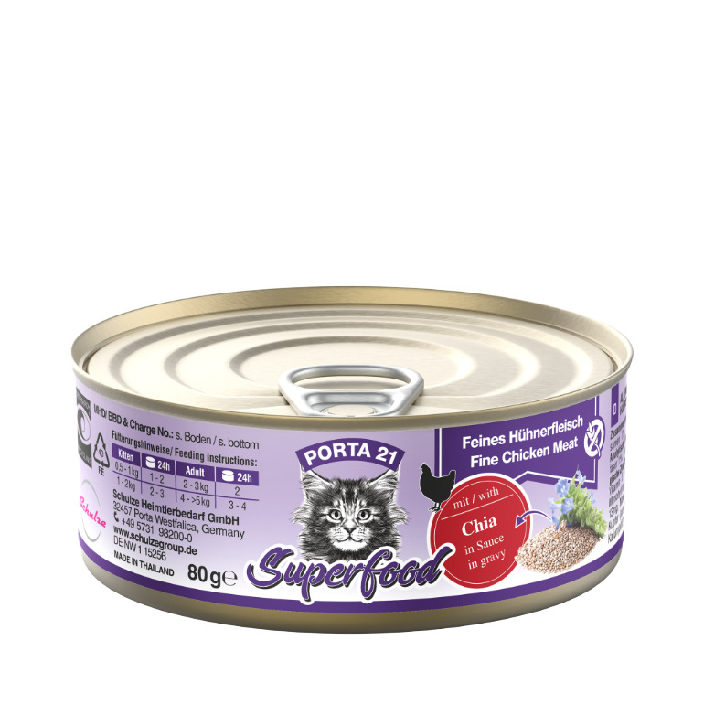 Feline Superfood Kana & Chia-siemenet - 80 g