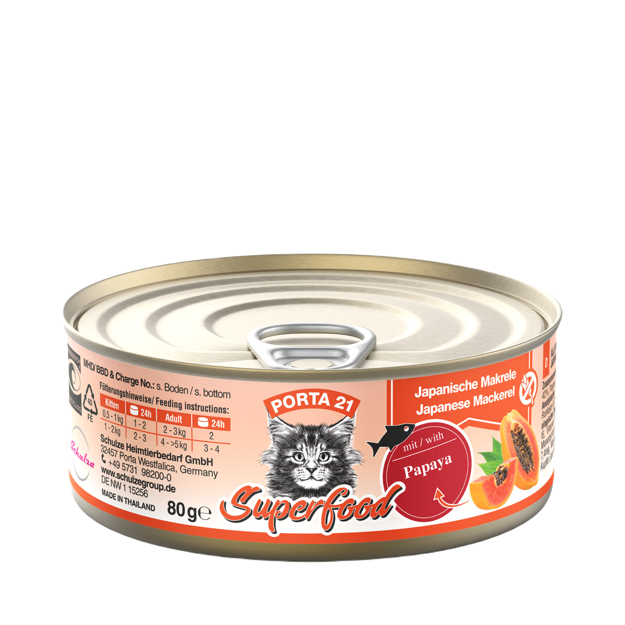 Feline Superfood Makrilli & Papaija - 80 g
