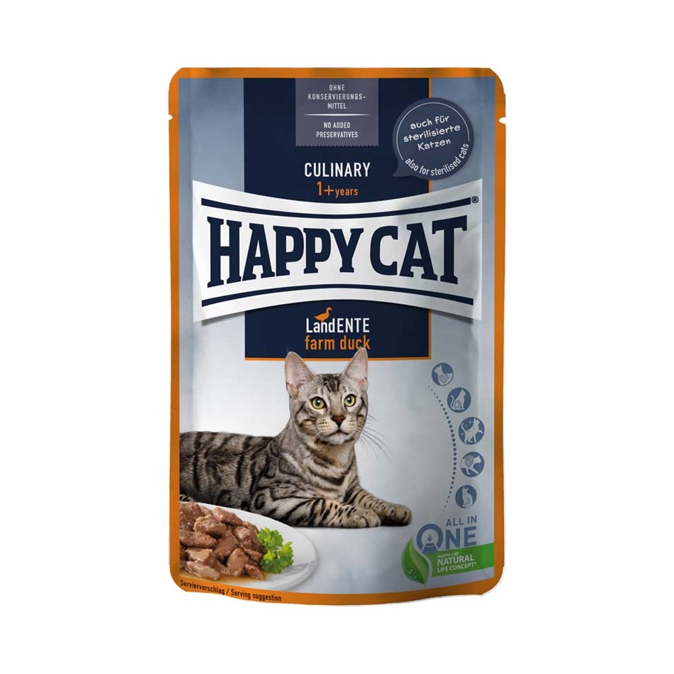 Happy Cat Meat in Sauce Culinary Farm Duck - 85 g