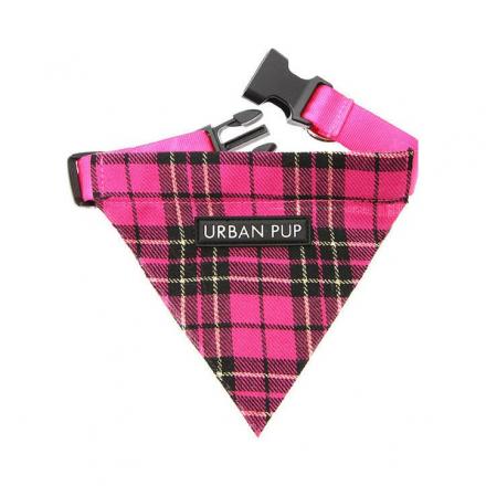 Urban Pup Bandana - Vaaleanpunainen tartan