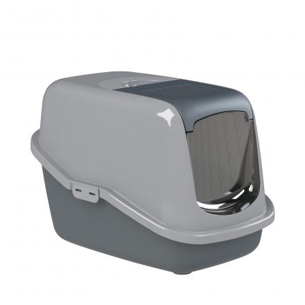 PeeWee Eco Cat Box kannellinen hiekkalaatikko - Harmaa/tummanharmaa